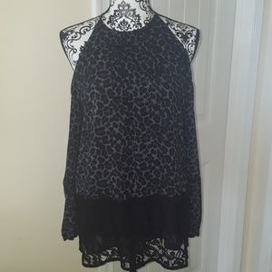 NWT Michael Kors Cold Shoulder Blouse